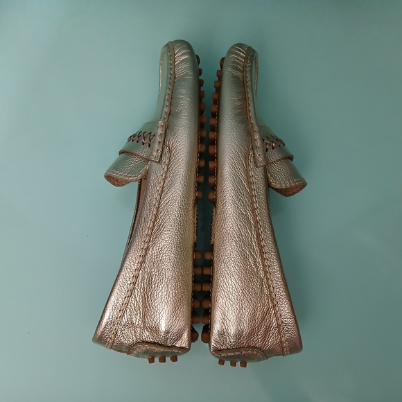 Jack Rogers Metallic Slip-On Loafers with Moccasin Stitching - Picture 7 of 9